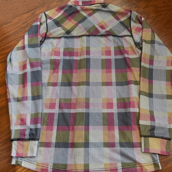 DAKINE snowboarding long sleeve plaid graphic button up small - Picture 4 of 4